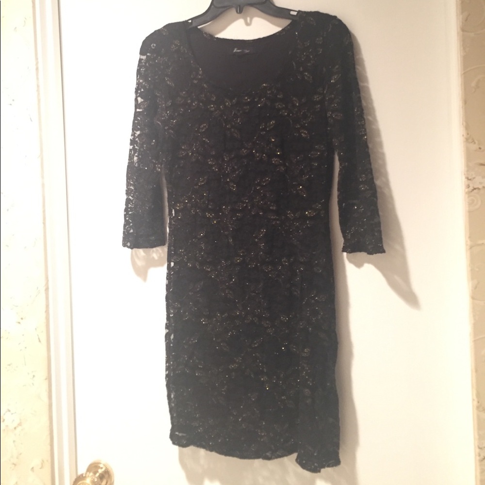 Forever 21 black lace bodycon dress