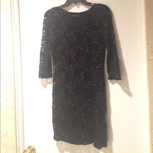 Forever 21 black lace bodycon dress