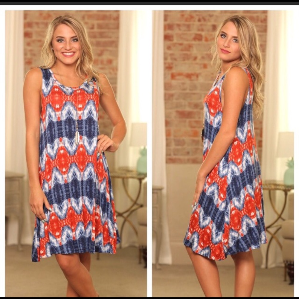 NEW Tie Dye Shift Tunic Dress