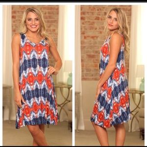 NEW Tie Dye Shift Tunic Dress