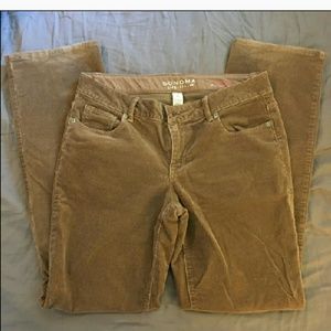 sonoma straight leg corduroys size 6