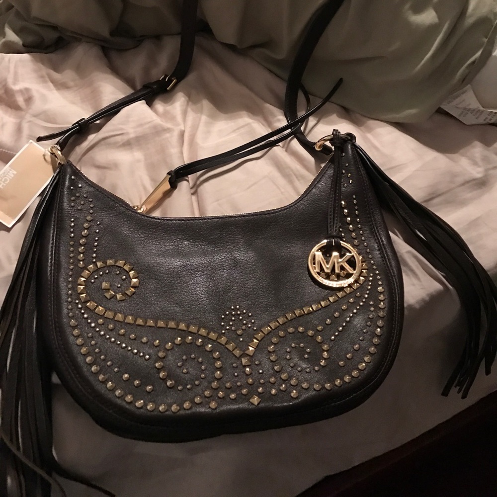 AUTHENTIC RARE Michael Kors w/Grommets & fringes