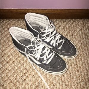 Gray hightop Vans