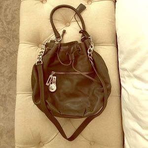 Michael Kors Dark Green bucket bag