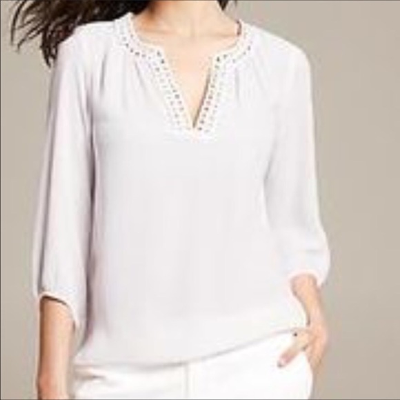 Banana Republic white blouse - Picture 4 of 4
