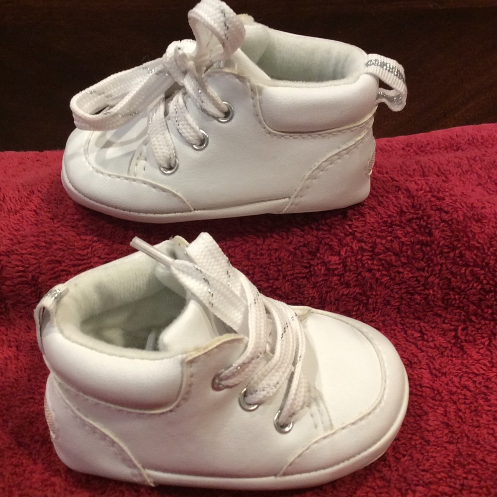 White newborn/infant shoes