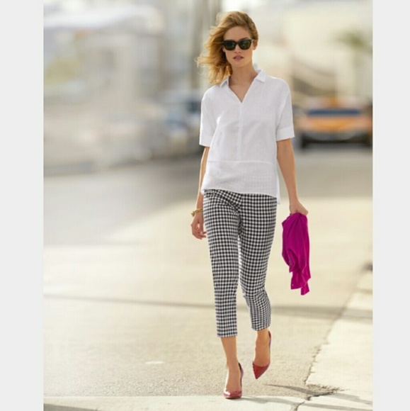 Gingham Capri Pant - Picture 3 of 8