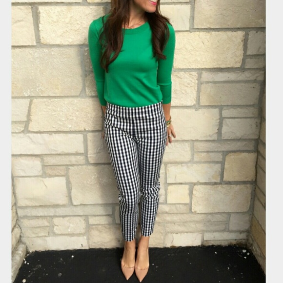 Gingham Capri Pant - Picture 6 of 8