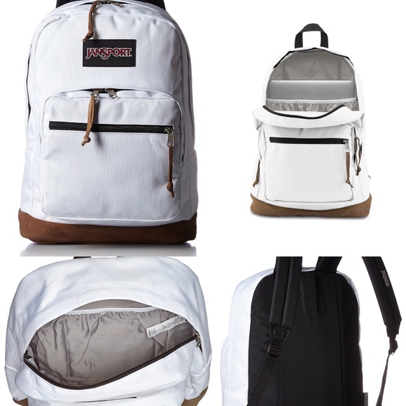 Jansport Bags Nwt White Jansport Backpack Poshmark