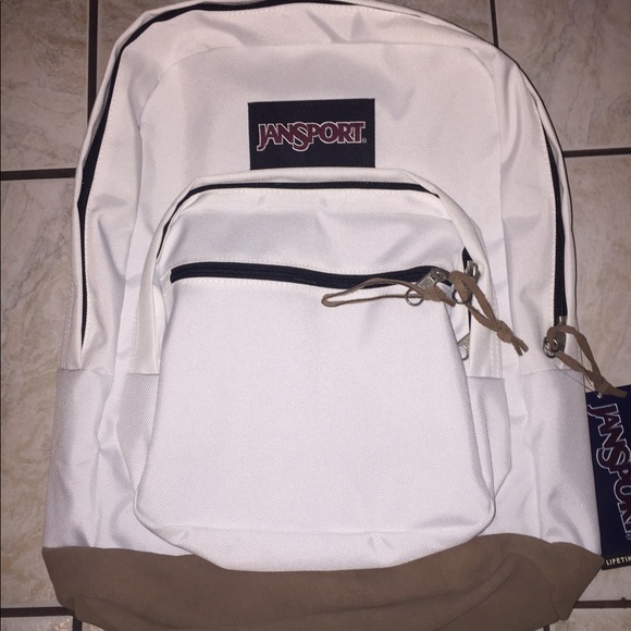Jansport Bags Nwt White Jansport Backpack Poshmark