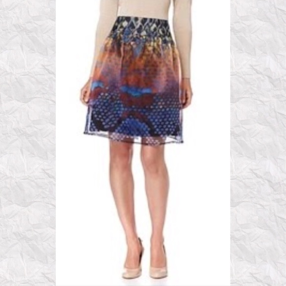 Last 1- Christos Garkinos Organza Watercolor Skirt - Picture 6 of 6