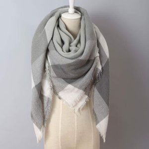 🆕 gray blanket scarf