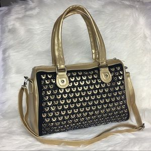 Gold and Black Satchel Bag 🎉HP🎉