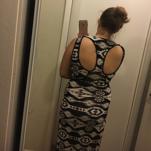 Black and white maxi dress - Picture 3 of 7