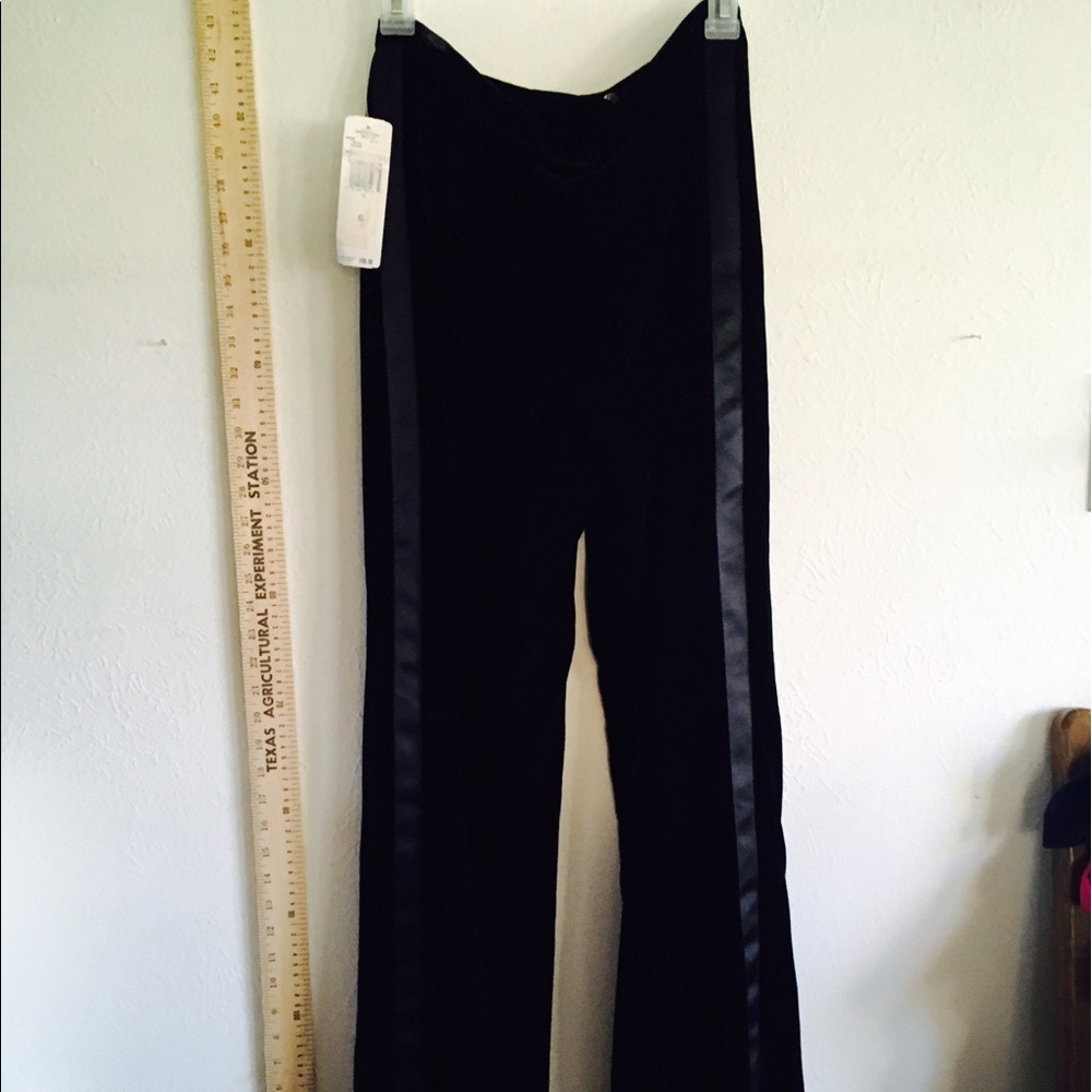 Tuxedo softest comfy pants zip unworn NWT velvet!