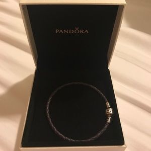 Genuine unused Pandora leather bracelet