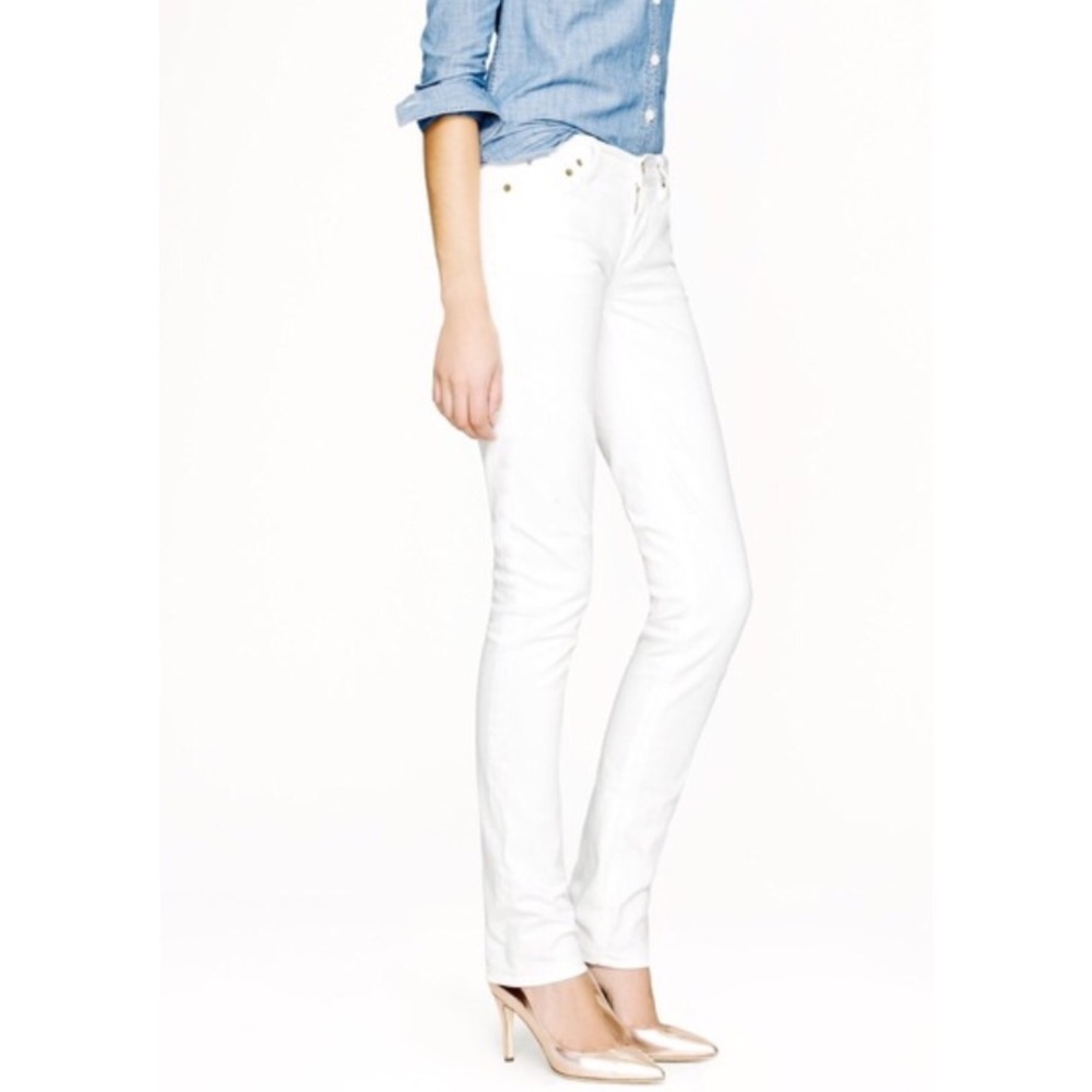 White J. Crew skinny jeans, size 25