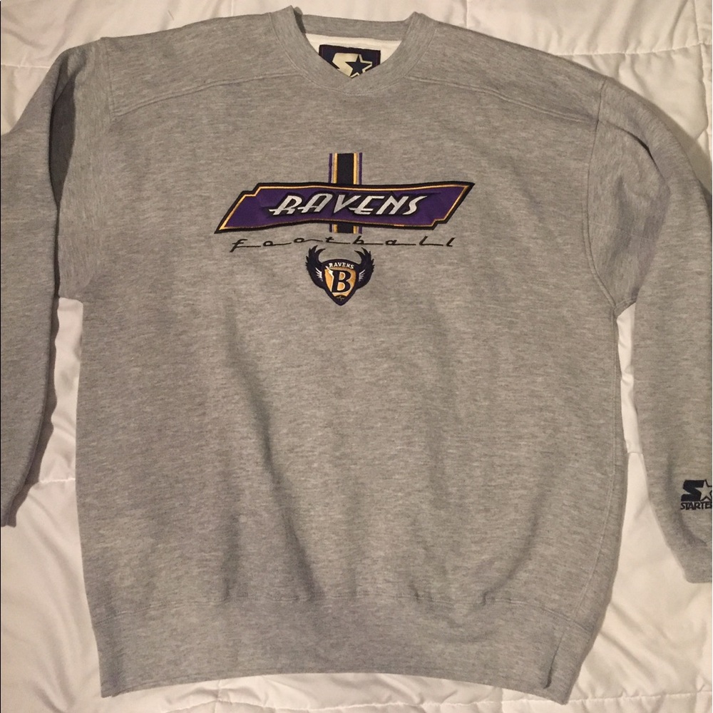 Baltimore Ravens embroidered crew neck