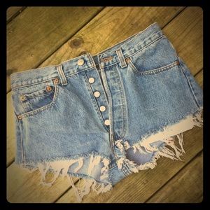 Vintage Levi's 501 cut offs