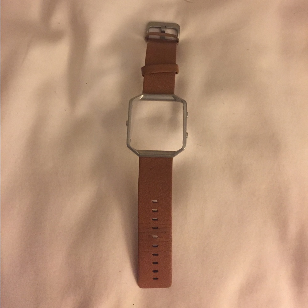Brown leather FitBit Blaze Watch Band.