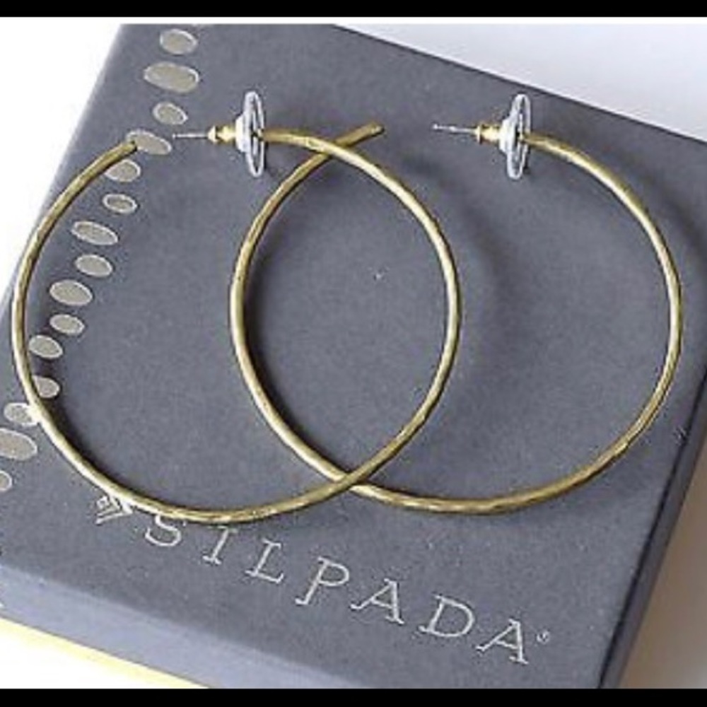 Silpada brass hoops