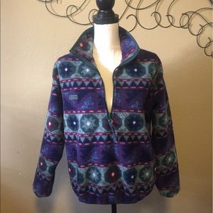 Columbia sportswear sweater patterned size M