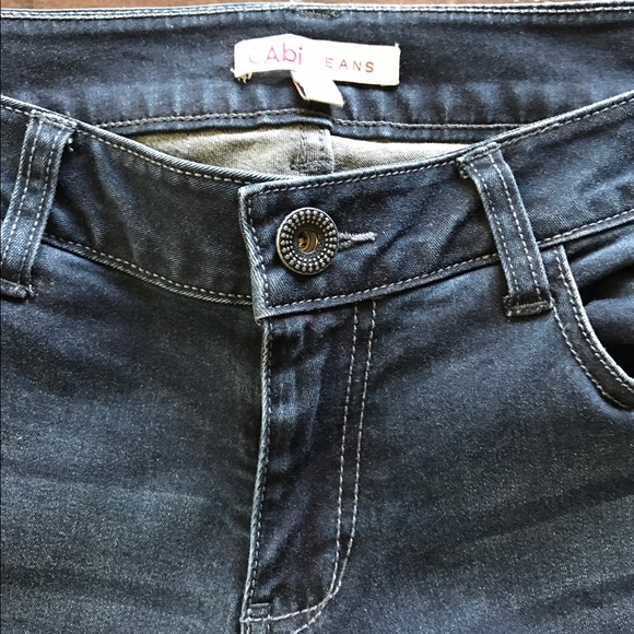 CAbi Dark Denim Cotton Blend Jeans J100 - Picture 3 of 5