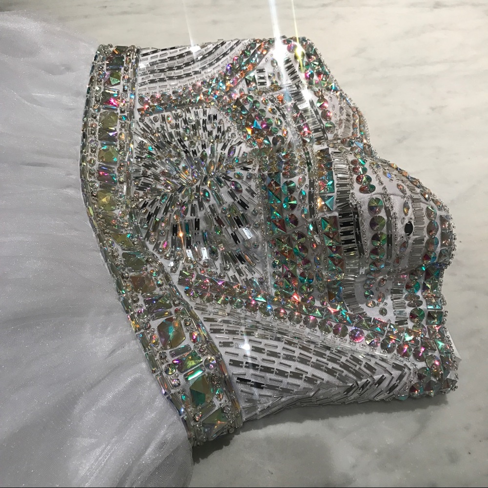 Tony Bowls Sequined Prom Dress