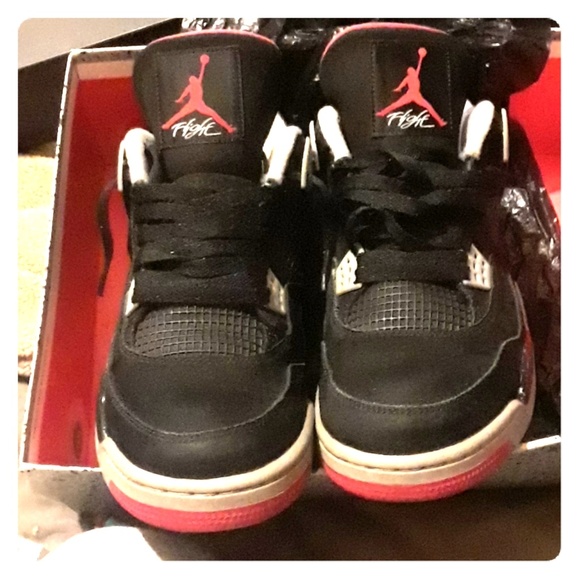 Jordans Retro 4 breds sz 11 - Picture 1 of 4
