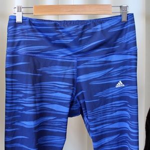 adidas Pants - Adidas Blue Athletic Crop Pants adidas Pants - Adidas Blue Athletic Crop Pants