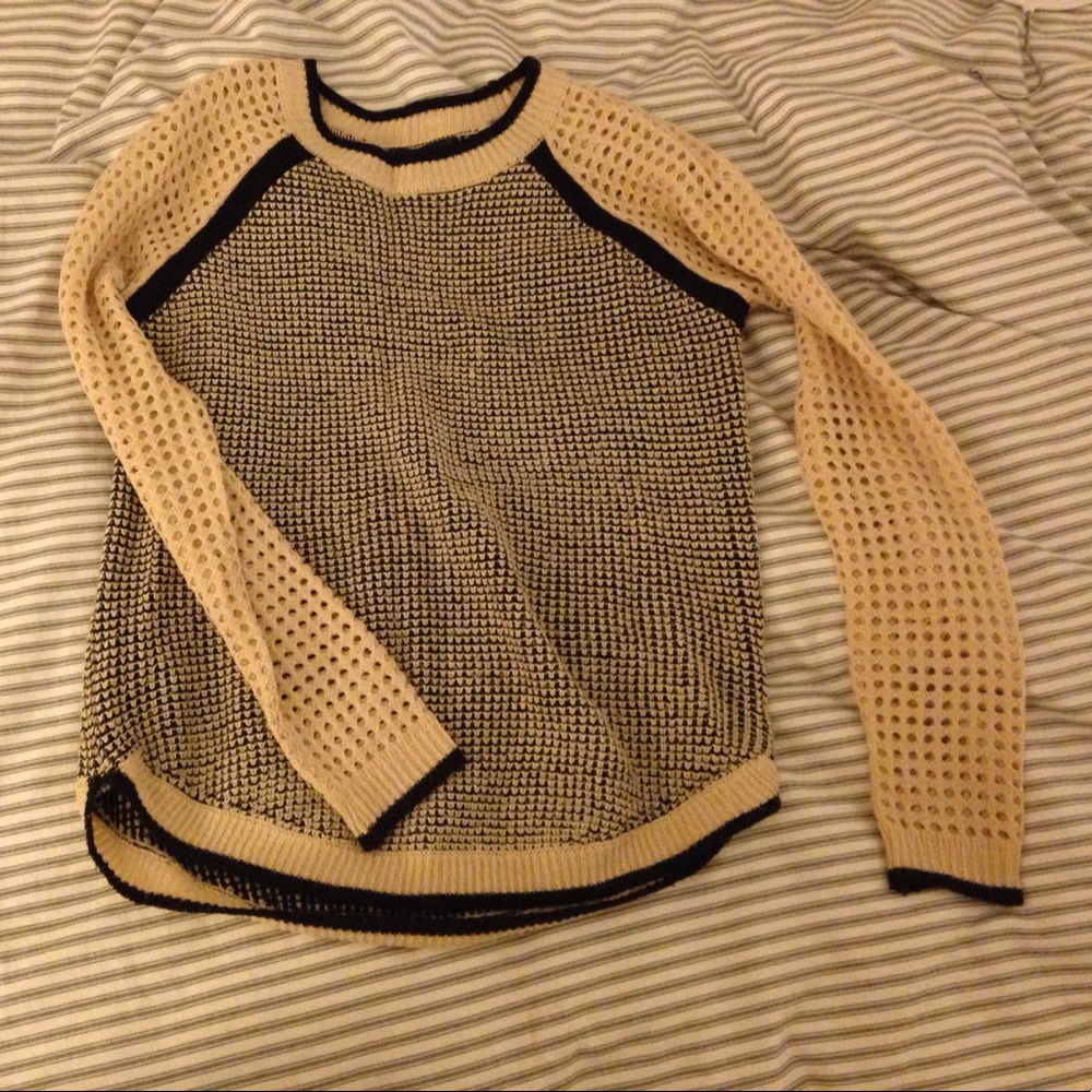Black and blush sweater