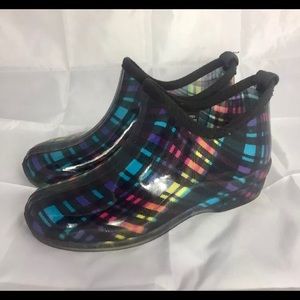 Capelli of New York Multi-Color Rubber Rain Boots