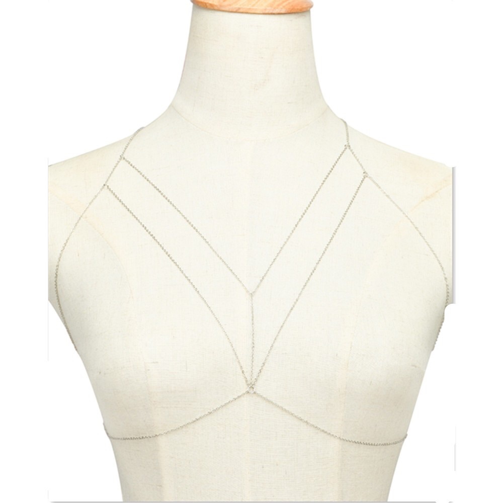 'Paige' Silver Body Chain - Picture 3 of 6