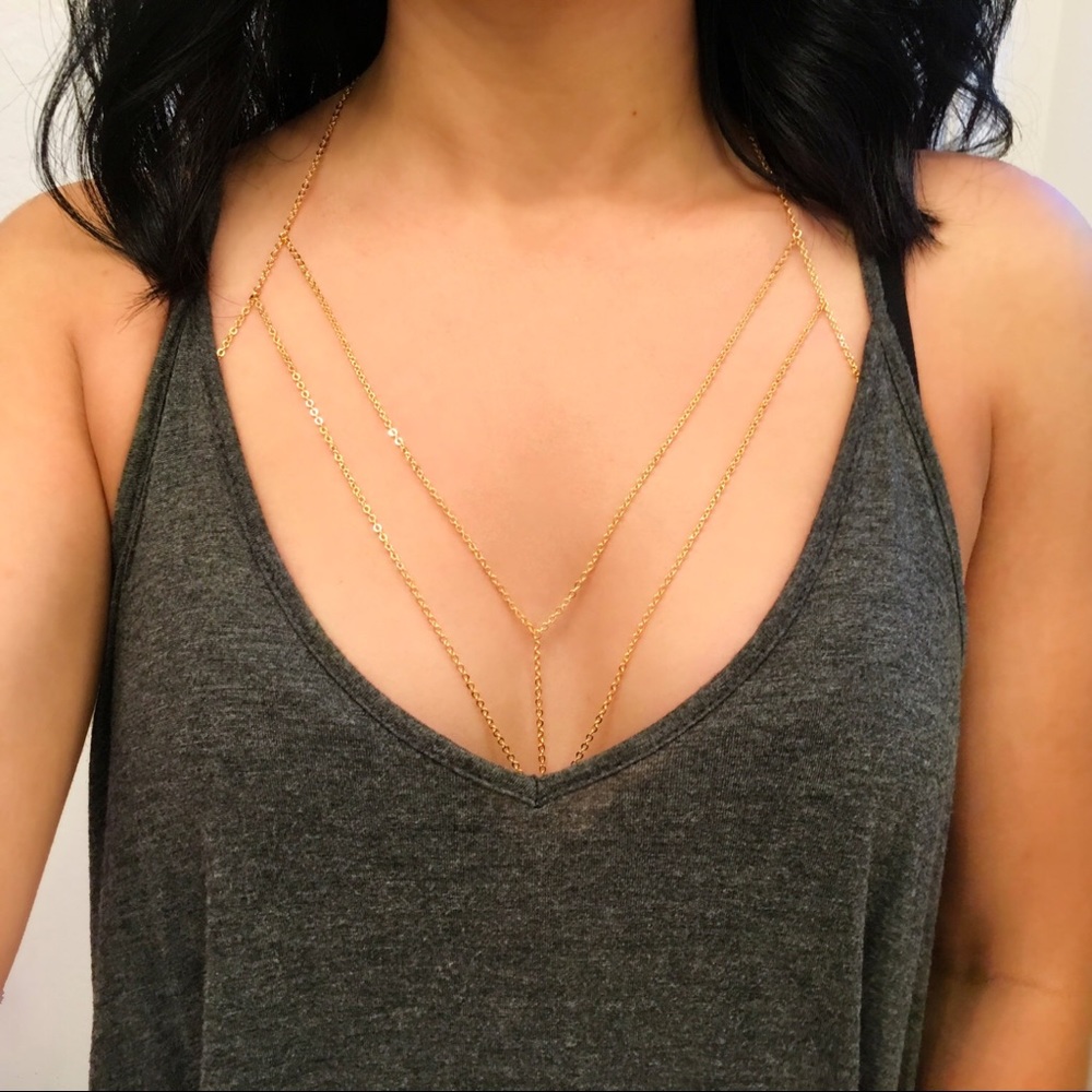 'Paige' Silver Body Chain - Picture 6 of 6