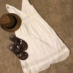White Cotton Sun Dress