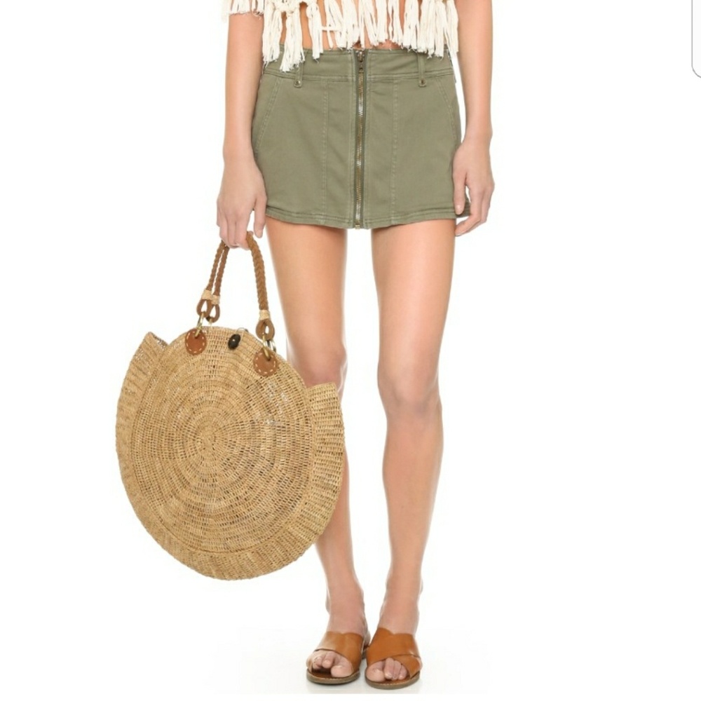 Free people too cool military skirt