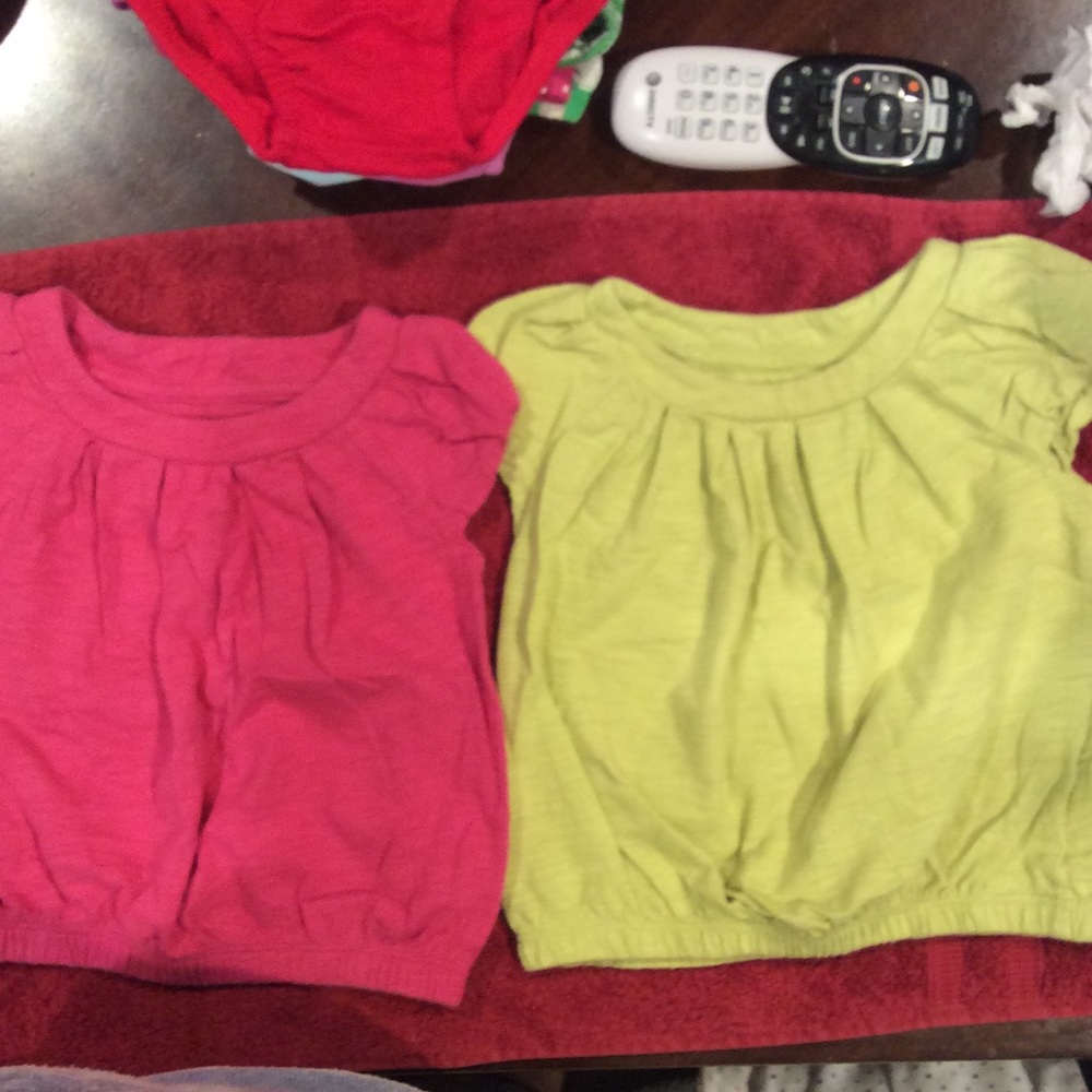 2 toddler light weight summer blouses