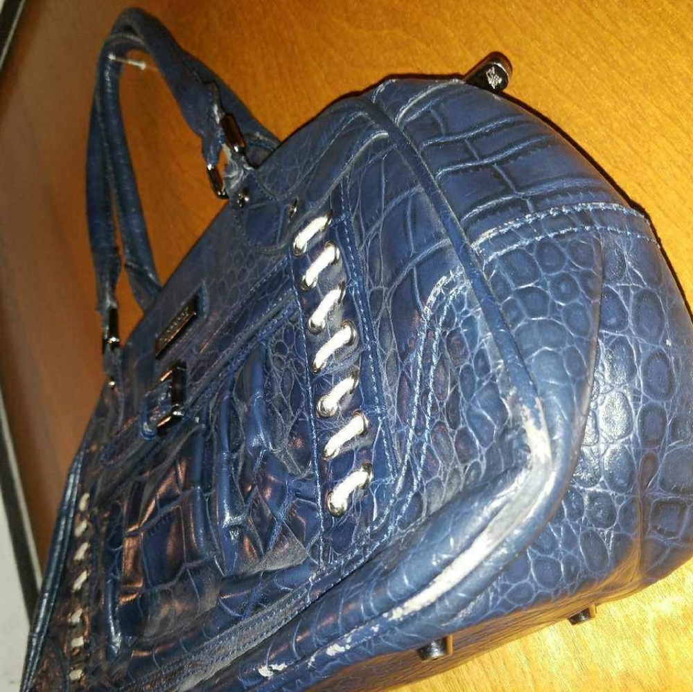 Burberry Blue Leather Satchel