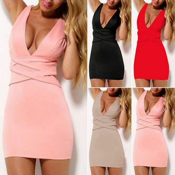 Dresses & Skirts - Sexy V-neck Mini