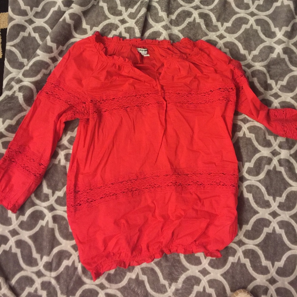 Red blouse