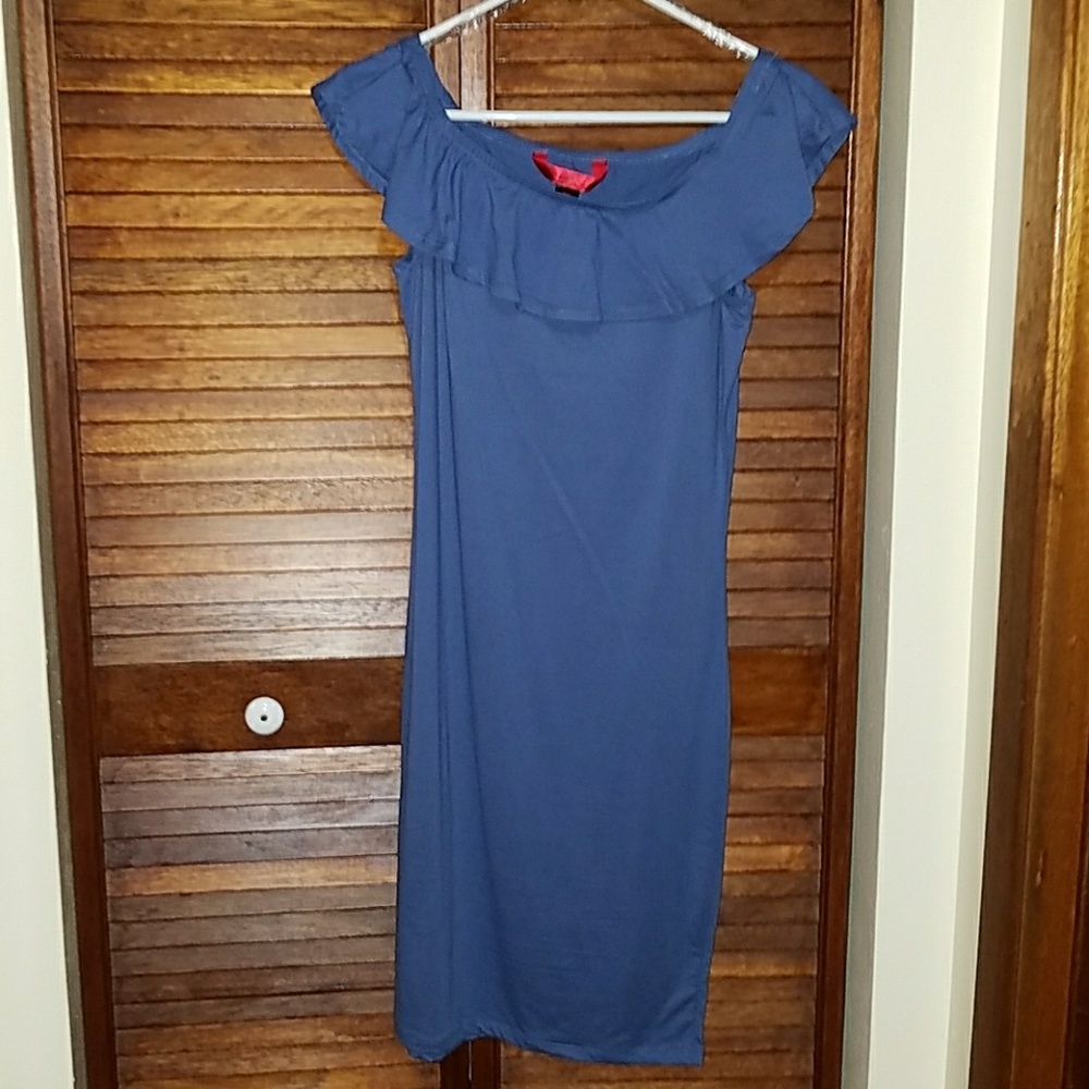 Off the shoulder ruffle dress