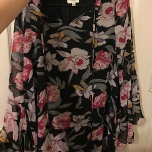 70's Inspired Floral Dress