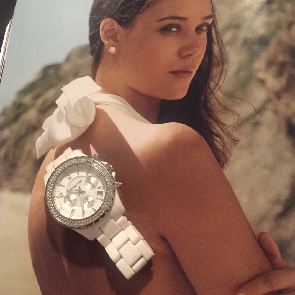 White Ceramic Michael Kors Watch AUTHENTIC