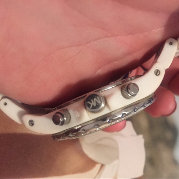 White Ceramic Michael Kors Watch AUTHENTIC main image 5