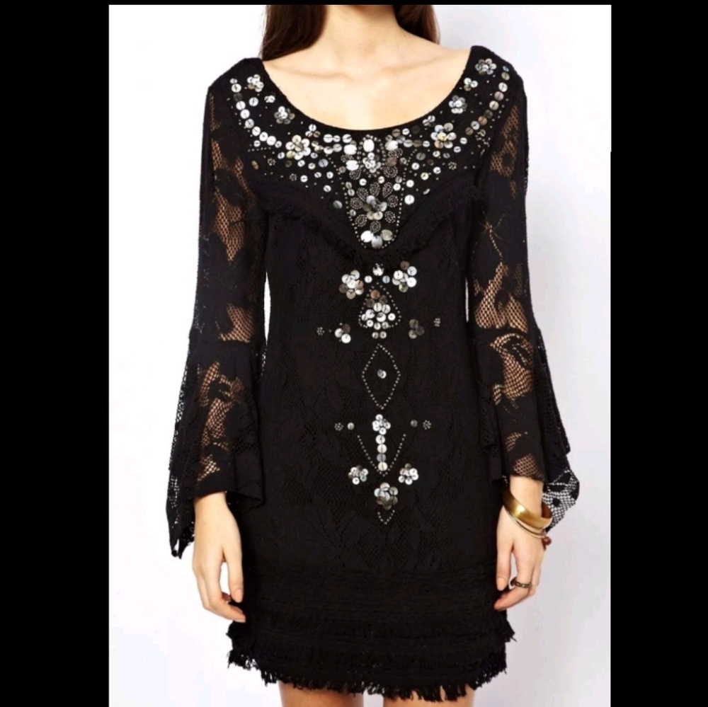 NEW FREE PEOPLE "Shell Game" Sexy Boho Chic Dress