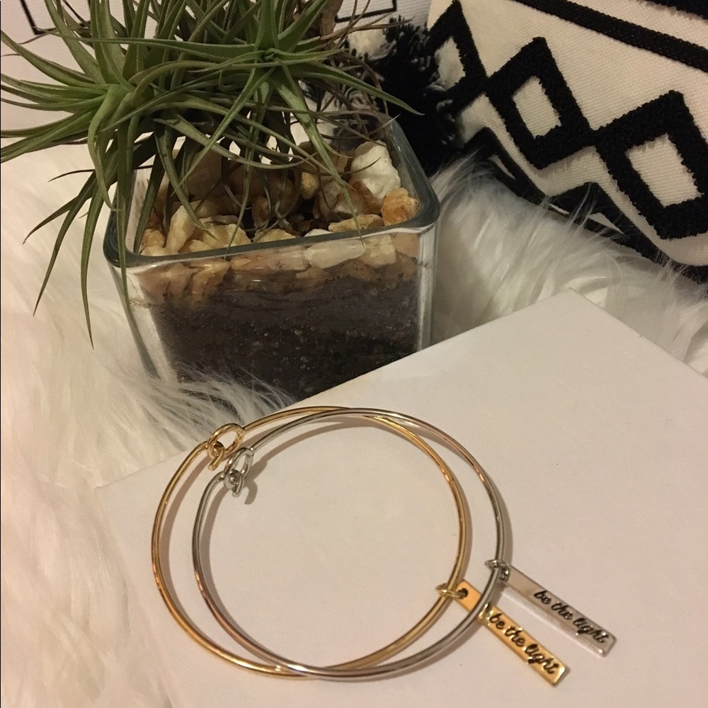 "Be the Light" Silver Bracelet