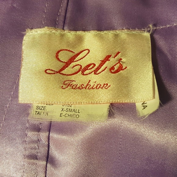 Strapless Lavender Party Dance Short Dress - Picture 5 of 6