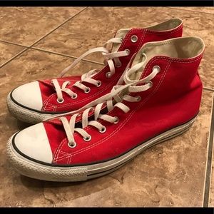 Converse all star red high top size 12