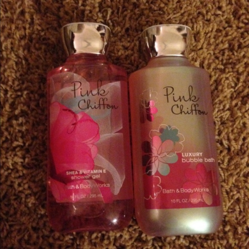 Pink Chiffon bubble bath and shower gel