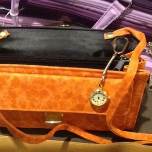 Brand New Orange hand Clutch
